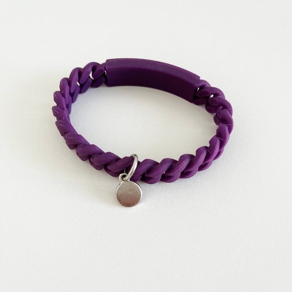 Marc by Marc Jacobs Purple Jelly Y2K Stretch ID Bracelet - Picture 4 of 6